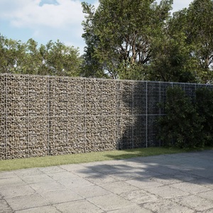 vidaXL, vidaXL Gabione mit Deckel 700x50x200 cm Verzinktes Eisen