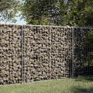 vidaXL, vidaXL Gabione mit Deckel 150x100x100 cm Verzinktes Eisen, vidaXL Gabione mit Deckel 150x100x100 cm Verzinktes Eisen