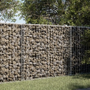 vidaXL, vidaXL Gabione mit Deckel 150x100x100 cm Verzinktes Eisen