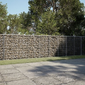 vidaXL, vidaXL Gabione mit Deckel 550x100x100 cm Verzinktes Eisen