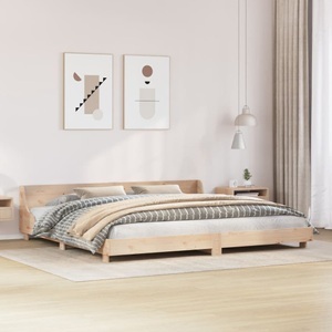 vidaXL, vidaXL Massivholzbett mit Kopfteil 180x200 cm Kiefer