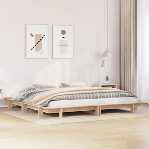 vidaXL, vidaXL Massivholzbett ohne Matratze 160x200 cm Kiefernholz