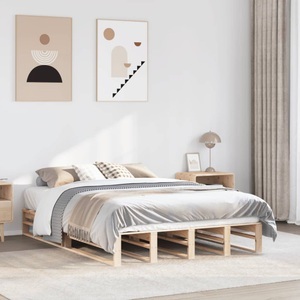 vidaXL, vidaXL Massivholzbett ohne Matratze 120x200 cm Kiefernholz, vidaXL Massivholzbett ohne Matratze 120x200 cm Kiefernholz