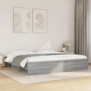 vidaXL, vidaXL Bettgestell Grau Sonoma 180x200 cm Holzwerkstoff