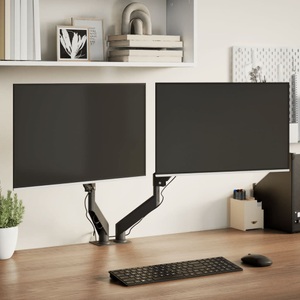 vidaXL, vidaXL Doppel-Monitorarm für Max 27 Zoll VESA 75/100 mm 20 kg