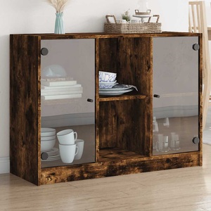 vidaXL, vidaXL Sideboard Räuchereiche 102x37x75,5 cm Holzwerkstoff