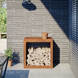 vidaXL, vidaXL Brennholzregal 60x40x60 cm Cortenstahl, vidaXL Brennholzregal 60x40x60 cm Cortenstahl