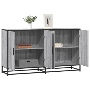 vidaXL, vidaXL Sideboard Grau Sonoma 134x35x76 cm Holzwerkstoff