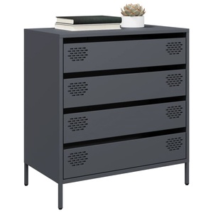 vidaXL, vidaXL Sideboard Anthrazit 68x39x73,5 cm Kaltgewalzter Stahl