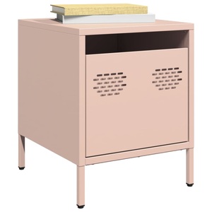 vidaXL, vidaXL Nachttisch Rosa 35x39x43,5 cm Stahl