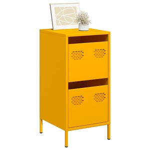 vidaXL, vidaXL Sideboard Senfgelb 35x39x73,5 cm Kaltgewalzter Stahl