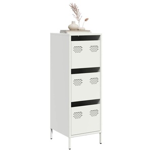 vidaXL, vidaXL Highboard Weiß 39x35x103,5 cm Stahl, vidaXL Highboard Weiß 39x35x103,5 cm Stahl