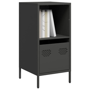 vidaXL, vidaXL Sideboard Schwarz 35x39x73,5 cm Kaltgewalzter Stahl