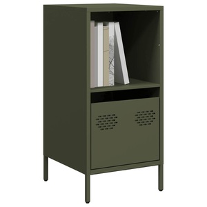 vidaXL, vidaXL Sideboard Olivgrün 35x39x73,5 cm Kaltgewalzter Stahl