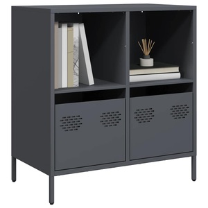 vidaXL, vidaXL Sideboard Anthrazit 68x39x73,5 cm Kaltgewalzter Stahl