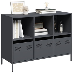vidaXL, vidaXL Sideboard Anthrazit 101,5x39x73,5 cm Kaltgewalzter Stahl