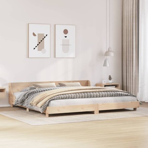vidaXL, vidaXL Massivholzbett mit Kopfteil 200x200 cm Kiefer