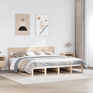 vidaXL, vidaXL Massivholzbett ohne Matratze 200x200 cm Kiefer