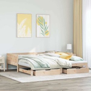 vidaXL Tagesbett Ausziehbar mit Schubladen 80x200 cm Massivholz Kiefer