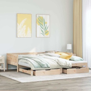 vidaXL, vidaXL Tagesbett Ausziehbar mit Schubladen 80x200 cm Massivholz Kiefer