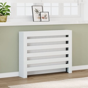 vidaXL, vidaXL Heizkörperverkleidung Weiß 104x20x82 cm Holzwerkstoff, vidaXL Heizkörperverkleidung Weiß 104x20x82 cm Holzwerkstoff