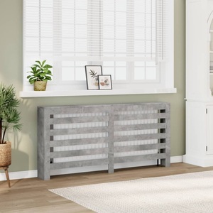 vidaXL, vidaXL Heizkörperverkleidung Betongrau 175x20x82 cm Holzwerkstoff, vidaXL Heizkörperverkleidung Betongrau 175x20x82 cm Holzwerkstoff