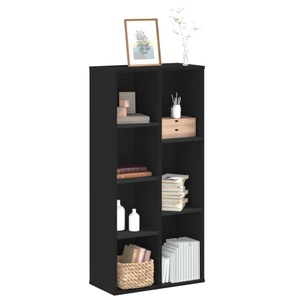 vidaXL, vidaXL Bücherregal Schwarz 50x25x105 cm Holzwerkstoff