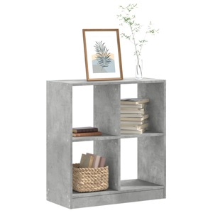 vidaXL, vidaXL Bücherregal Betongrau 68,5x32x75 cm Holzwerkstoff