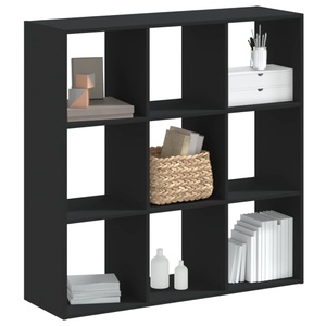 vidaXL, vidaXL Bücherregal Schwarz 102x32x102 cm Holzwerkstoff