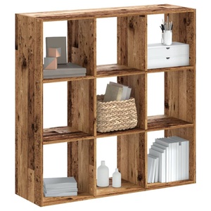 vidaXL, vidaXL Bücherregal Altholz-Optik 102x32x102 cm Holzwerkstoff