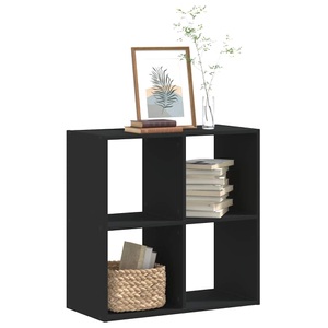 vidaXL, vidaXL Bücherregal Schwarz 68,5x32x68,5 cm Holzwerkstoff