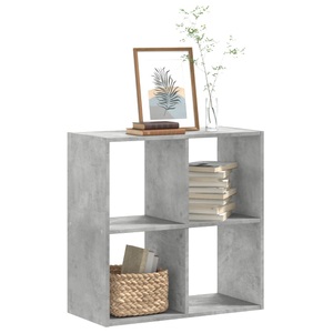 vidaXL, vidaXL Bücherregal Betongrau 68,5x32x68,5 cm Holzwerkstoff