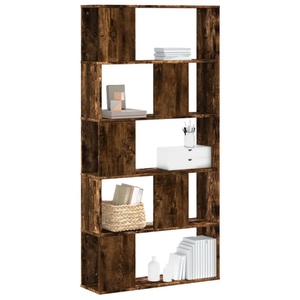vidaXL, vidaXL Bücherregal 5 Böden Räuchereiche 80,5x23,5x162,5 Holzwerkstoff