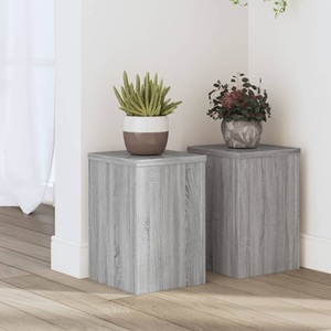 vidaXL, vidaXL Pflanzenständer 2 Stk. Grau Sonoma 20x20x30 cm Holzwerkstoff