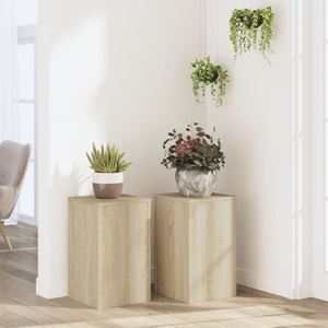 vidaXL, vidaXL Pflanzenständer 2 Stk. Sonoma-Eiche 30x30x50 cm Holzwerkstoff, vidaXL Pflanzenständer 2 Stk. Sonoma-Eiche 30x30x50 cm Holzwerkstoff