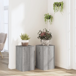 vidaXL, vidaXL Pflanzenständer 2 Stk. Grau Sonoma 30x30x50 cm Holzwerkstoff
