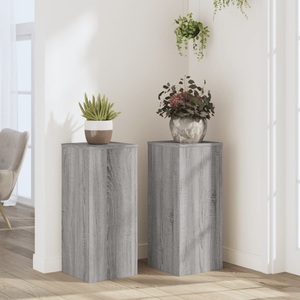 vidaXL, vidaXL Pflanzenständer 2 Stk. Grau Sonoma 30x30x70 cm Holzwerkstoff