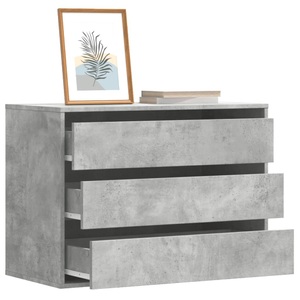 vidaXL, vidaXL Kommode Betongrau 80x41x58 cm Holzwerkstoff, vidaXL Kommode Betongrau 80x41x58 cm Holzwerkstoff