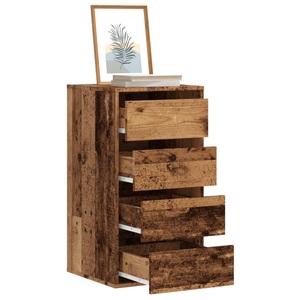vidaXL, vidaXL Kommode Altholz-Optik 40x41x76 cm Holzwerkstoff