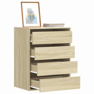 vidaXL, vidaXL Kommode Sonoma-Eiche 60x41x76 cm Holzwerkstoff, vidaXL Kommode Sonoma-Eiche 60x41x76 cm Holzwerkstoff