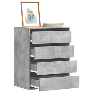 vidaXL, vidaXL Kommode Betongrau 60x41x76 cm Holzwerkstoff