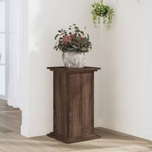 vidaXL, vidaXL Pflanzenständer Braun Eichen-Optik 33x33x60 cm Holzwerkstoff