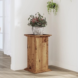 vidaXL, vidaXL Pflanzenständer Altholz-Optik 33x33x60 cm Holzwerkstoff