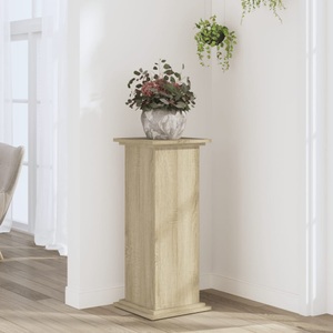vidaXL, vidaXL Pflanzenständer Sonoma-Eiche 33x33x80 cm Holzwerkstoff