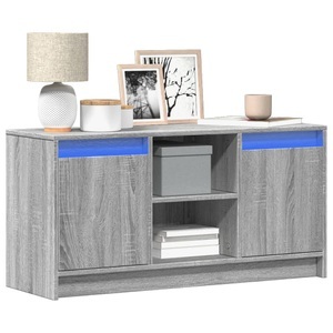 vidaXL, vidaXL TV-Schrank mit LED-Beleuchtung Grau Sonoma 100x34x50 cm, vidaXL TV-Schrank mit LED-Beleuchtung Grau Sonoma 100x34x50 cm