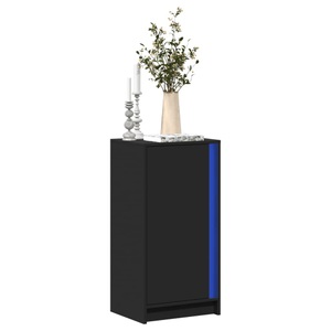 vidaXL, vidaXL LED-Sideboard Schwarz 42,5x34x85 cm Holzwerkstoff