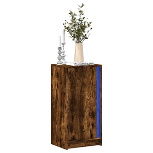 vidaXL, vidaXL LED-Sideboard Räuchereiche 42,5x34x85 cm Holzwerkstoff