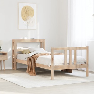 vidaXL, vidaXL Bettgestell mit Kopfteil ohne Matratze 90x190 cm