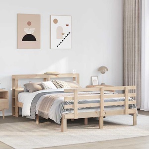 vidaXL, vidaXL Bettgestell mit Kopfteil ohne Matratze 150x200 cm