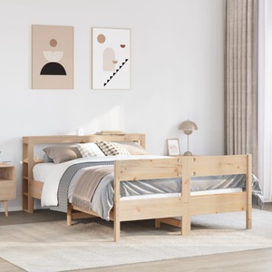 vidaXL, vidaXL Massivholzbett ohne Matratze 140x190 cm Kiefernholz